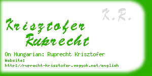 krisztofer ruprecht business card